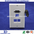 1-piece Type pc twin-wall plate and ce certificate vga wall plate